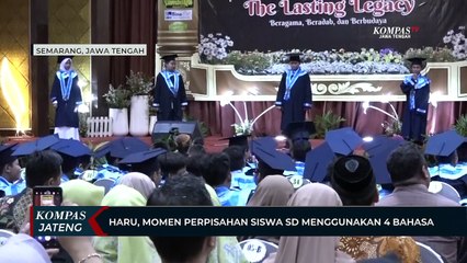 Haru, Momen Perpisahan Siswa SD Menggunakan 4 Bahasa