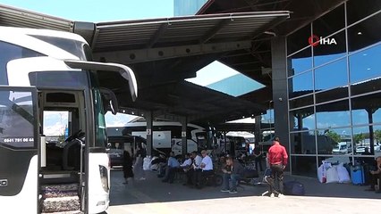 Kahramanmaraş'ta Otogarda Bayram Hareketliliği