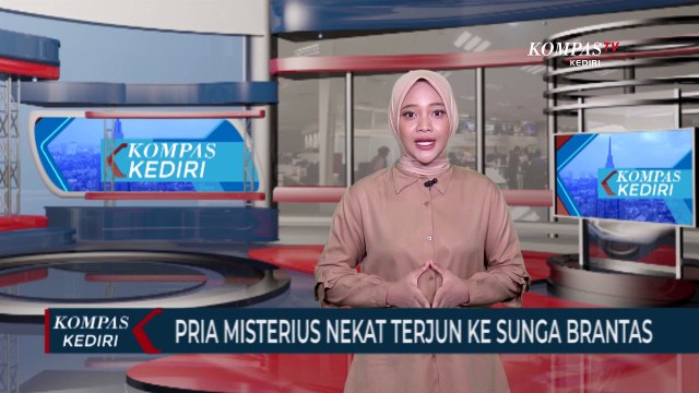 Pria Misterius Nekat Terjun ke Sungai Brantas, Tinggalkan Motor di Jembatan
