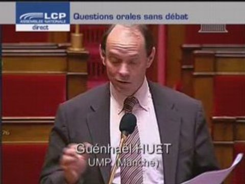 THT : le député UMP Guénhaël Huet questionne