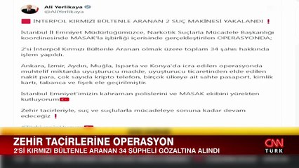 2 personnes recherchées par Interpol avec une notice rouge ont été arrêtées en Turquie