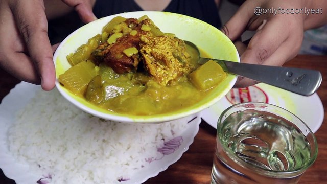 Bottle Gourd with Fish Curry, White Rice Mukbang | Fish Curry with White Rice Mukbang