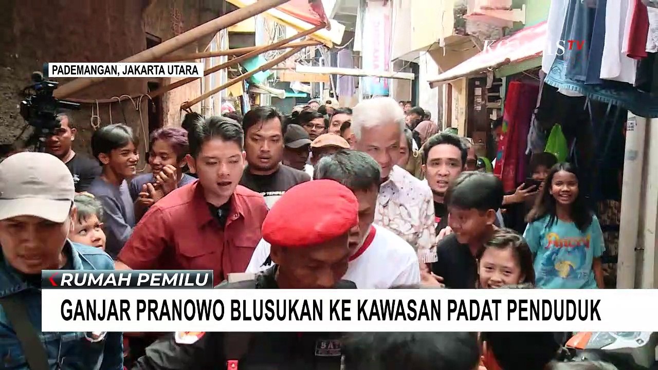 Blusukan ke Kawasan Padat Penduduk di Pademangan, Ganjar Pranowo Disambut Antusias Warga!