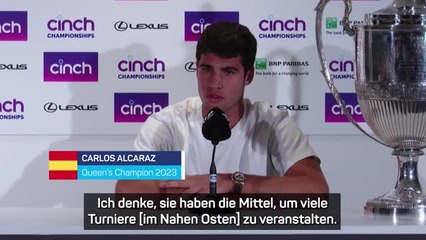 Alcaraz: "Kein Zweifel" an Matches in Saudi-Arabien