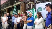 Protesta dei precari davanti la sede dell'ASP Messina
