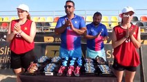 Cérémonie de remise des prix du championnat de volleyball de plage des Balkans à Balikesir
