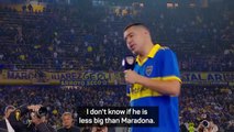 Riquelme hails Maradona and Messi in testimonial speech