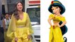Shilpa Shetty Yellow Jasmine Look Balloon Sleeves With long Trail Video Viral । Boldsky