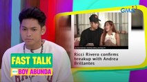 Fast Talk with Boy Abunda: Ricci Rivero at Andrea Brillantes, bakit nga ba naghiwalay? (Episode 109)