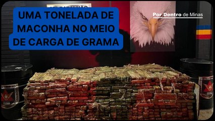 Caminhão com uma tonelada de maconha tomba em frente ao Batalhão da Polícia Militar em Juiz de Fora