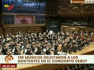 130 músicos de la Orquesta Juvenil Caracas deleitaron a los asistentes en un concierto debut