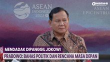 Mendadak Dipanggil Jokowi, Prabowo: Bahas Politik dan Rencana Masa Depan
