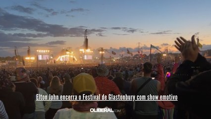 Elton John encerra o Festival de Glastonbury com show emotivo