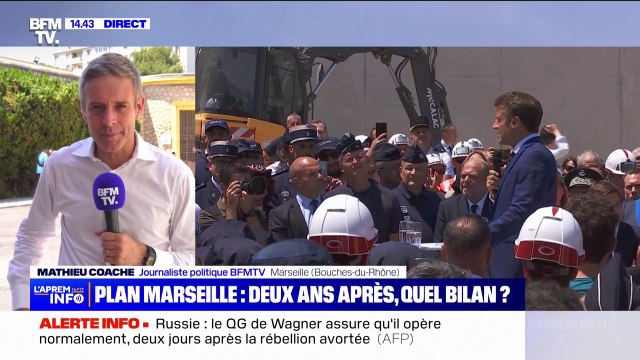 Après avoir fait le bilan du Plan Marseille , Emmanuel Macron va rencontrer des familles de victimes de fusillades, liées au trafic de drogue