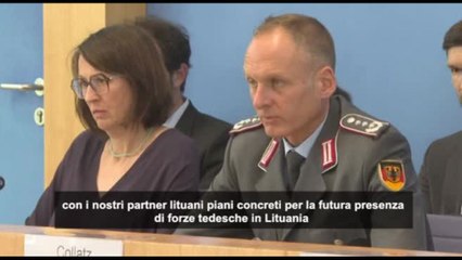 Germania pronta a inviare 4.000 soldati di stanza in Lituania