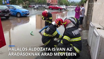 Egy ember meghalt a romániai Arad megyében az áradások miatt