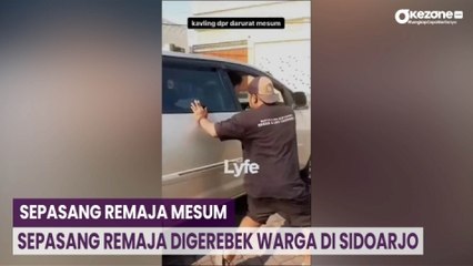Mesum Dalam Mobil, Sepasang Remaja Digerebek Warga di Sidoarjo