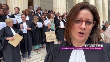 100 greffiers devant le tribunal judiciaire de Saint-Étienne