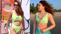 Nia Sharma Neon Monokini Shefali Jariwala Neon Bikini Look Compare, कौन लगा ज्यादा Hot..| Boldsky