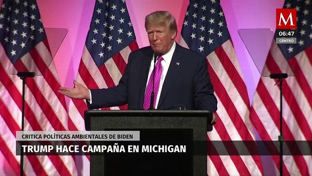 Donald Trump criticó las políticas ambientales de Biden, que afinó costarían millones de empleos