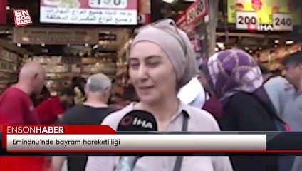 Eminönü’nde bayram hareketliliği