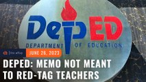 DepEd: Memo on list of union members not meant to profile teachers