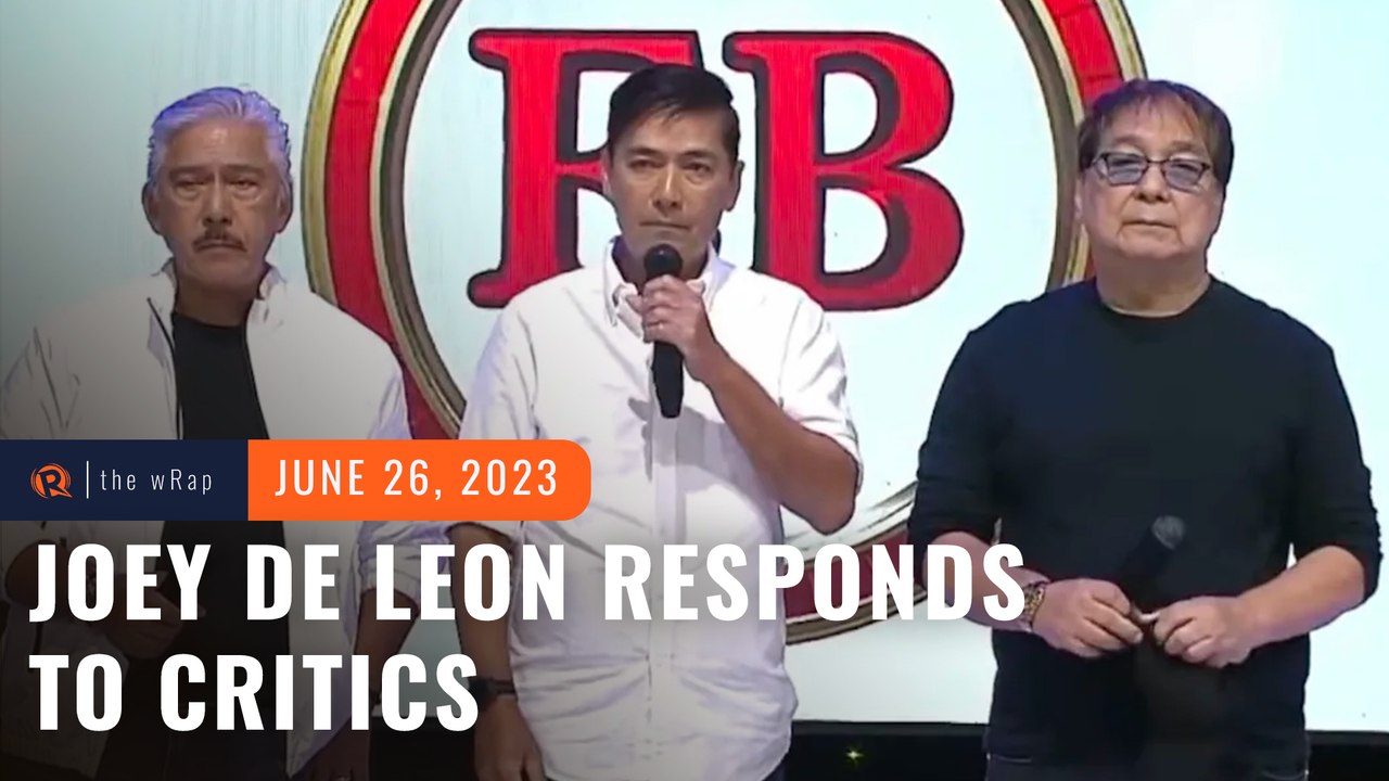 ‘Go for old’: Joey de Leon answers ‘bashers’ who say TVJ should give way to younger talents