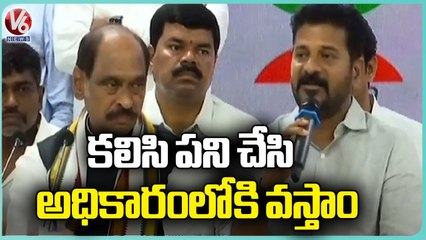 TPCC Revanth Reddy Address Media In Delhi Party Joining Meeting | V6 News