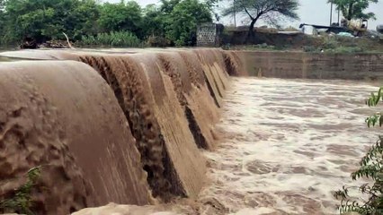 3 घंटे में 5 इंच बारिश से ओवर फ्लो हुआ माचना डेम