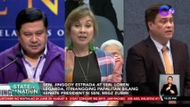 Sen. Jinggoy Estrada at Sen. Loren Legarda, itinangging papalitan bilang Senate President si Sen. Migz Zubiri | SONA