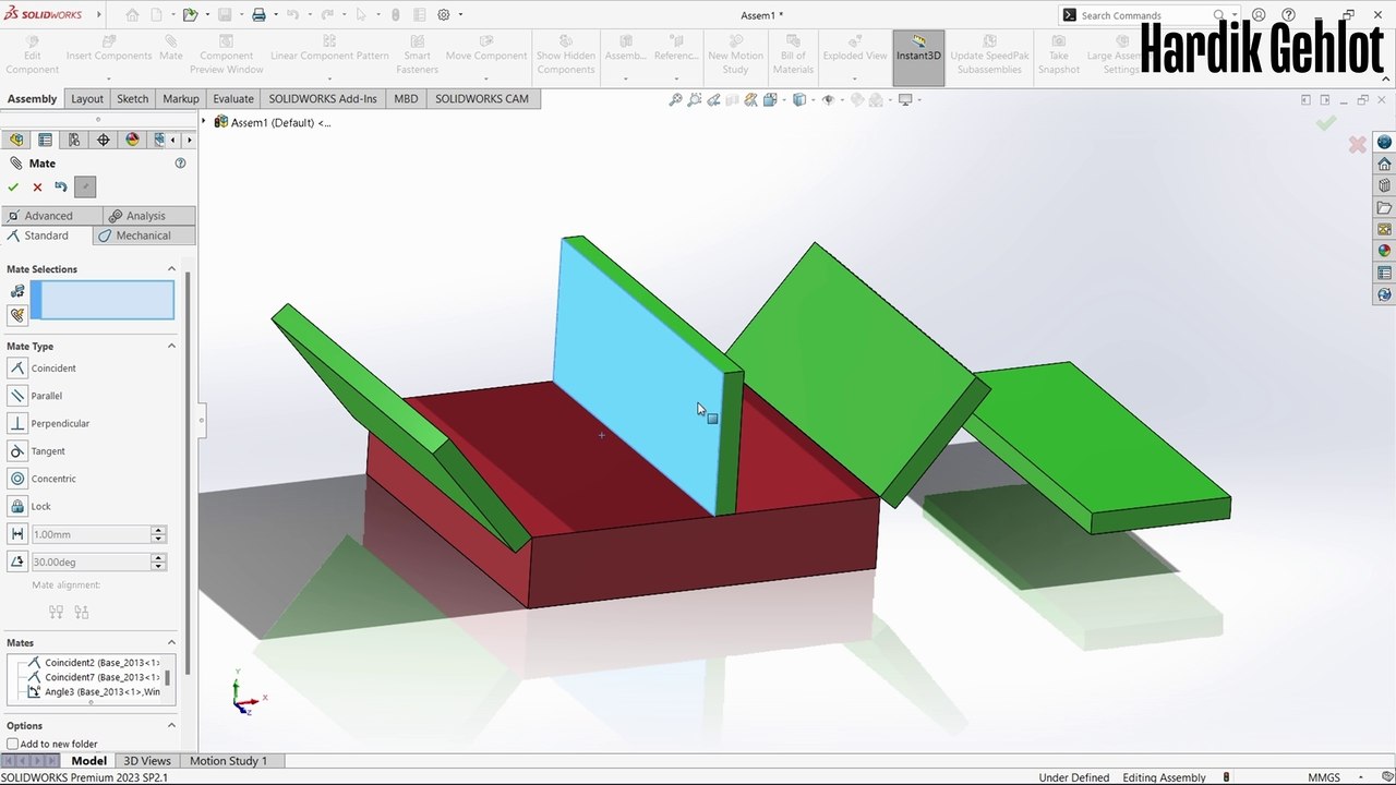 Solidworks 2023 Assembly Beginner's Guide