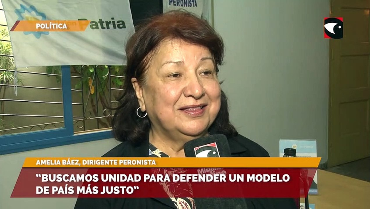 Amelia Báez destacó la importancia de unirse y militar “en contra de los poderes conservadores de la derecha que intenta someter a la mayoría en la miseria”