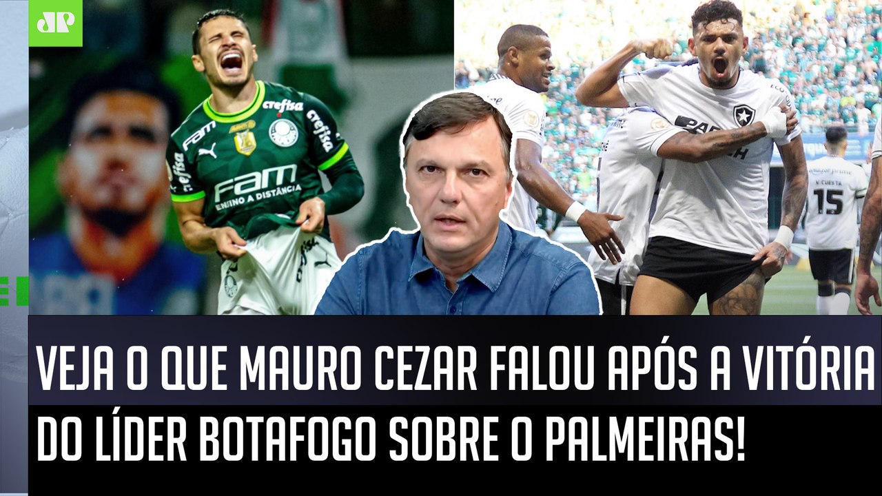 "Essa VITÓRIA do Botafogo contra o Palmeiras FOI MUITO..." Mauro Cezar ANALISA o LÍDER do Brasileiro