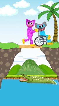 Kissy Missy tries to get rid of Grandfather Huggy Wuggy but couldn't _ Funny Animation #shorts