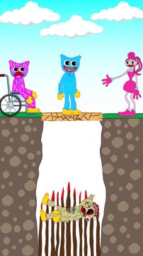 TOP 3 Animation about Huggy Wuggy and Kissy Missy _ #shorts #animation #story