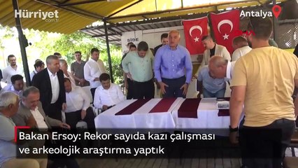 Bakan Ersoy: Rekor sayıda kazı çalışması ve arkeolojik araştırma yaptık
