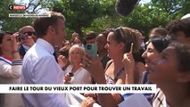 Emmanuel Macron interpellé à Marseille par une mère au sujet de son fils au chômage: 