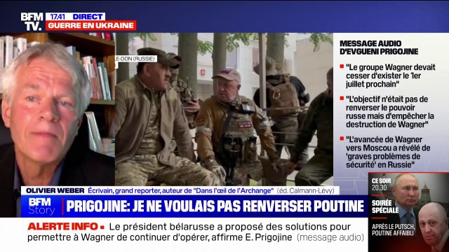 Evgueni Prigojine est un homme en situation de faiblesse , pour l'écrivain et grand reporter Olivier Weber