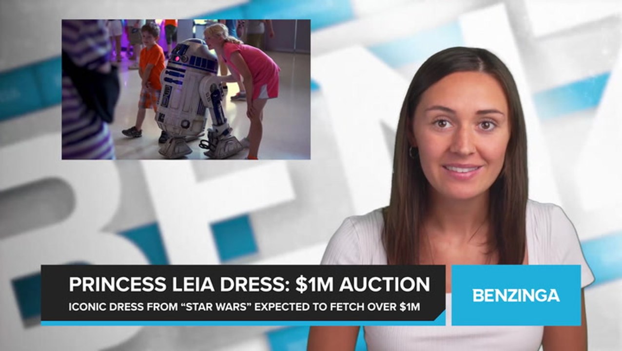 Iconic Princess Leia Dress from "Star Wars" Expected to Fetch Over $1 Million at Auction