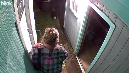 Birthday Man Laughs After Stumbling Backwards