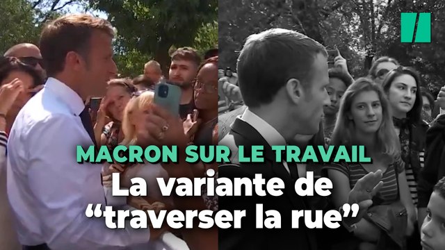 À Marseille, Macron propose cette fois de « faire le tour du Vieux-Port » pour trouver du travail