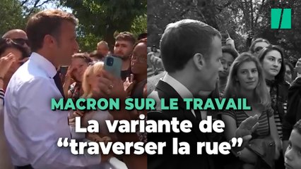 À Marseille, Macron propose cette fois de « faire le tour du Vieux-Port » pour trouver du travail