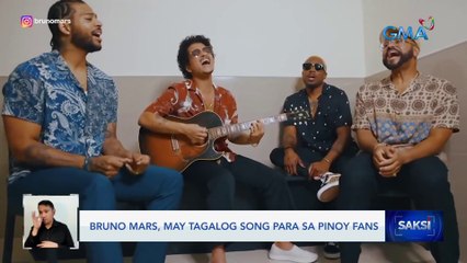 Bruno Mars, may Tagalog song para sa Pinoy fans | Saksi