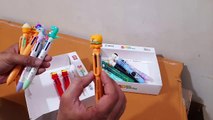Unboxing and Review of Cartoon Themed 10 In 1 Ball Pen for kids birthday gift