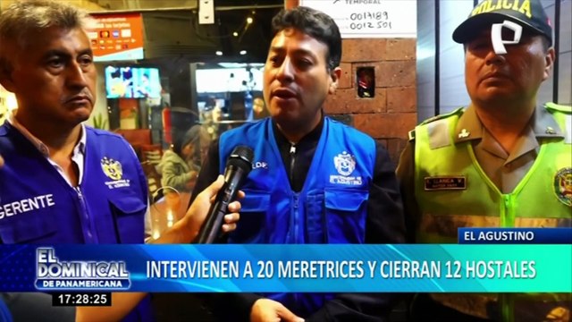 Intervienen a 20 meretrices y cierran 12 hostales en El Agustino
