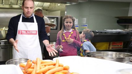 Prince William reveals he refers to the homeless with his children during a school run in London