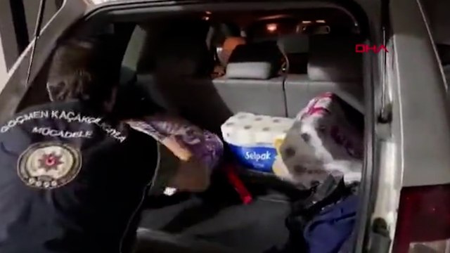 Edirne'de terör şüphelisi, otomobil bagajındaki gizli bölmede yakalandı