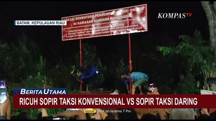 Ricuh Sopir Taksi Konvensional & Daring, Sejumlah Orang Terluka!