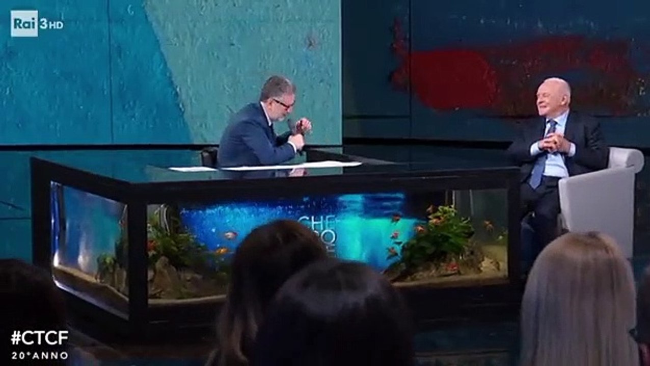 Fabio Fazio intervista Anthony Hopkins a Che tempo che fa