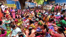तमिलनाडु पोषाहार कर्मियों ने की 72 घंटे की भूख हड़ताल..देखें वीडियो..